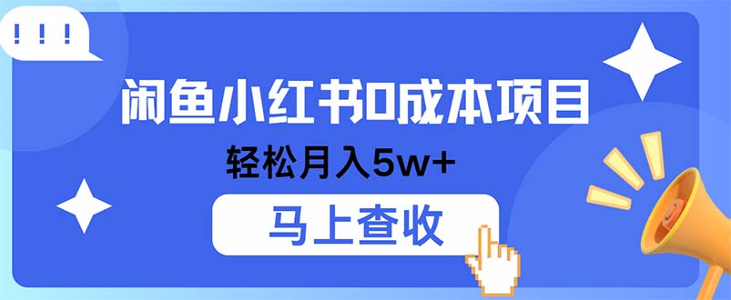 （12777期）小鱼小红书0成本项目，利润空间非常大，纯手机操作