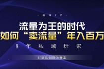 未来如何通过“卖流量”年入百万，跨越一切周期绝对蓝海项目财神社_创业网_资源网_网赚教程_创业项目_活动线报_技术资源财神社