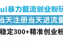 【财神社】Soul暴力截流创业粉玩法，当天注册当天进流量，日稳定300+精准创业粉丝财神社_创业网_资源网_网赚教程_创业项目_活动线报_技术资源财神社